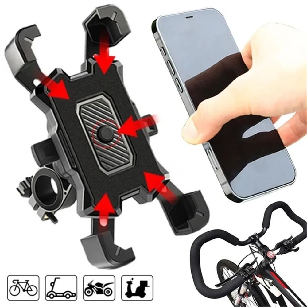 360 Rotatable Bike Phone Holder Secure Motorcycle Bicycle Mount For Navigation 5