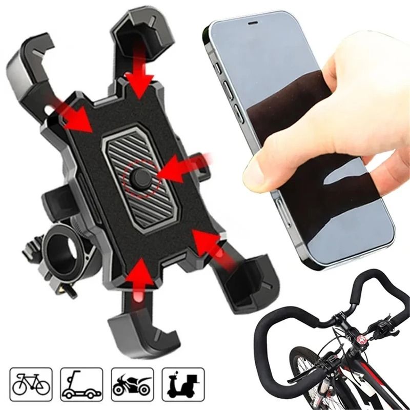 360 Rotatable Bike Phone Holder Secure Motorcycle Bicycle Mount For Navigation 5