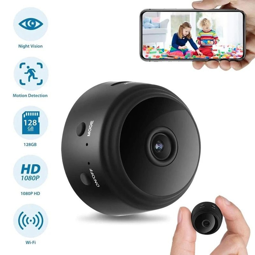 1080P Mini WiFi Camera Magnetic Wireless Security Camera With Night Vision And Remote Viewing 0