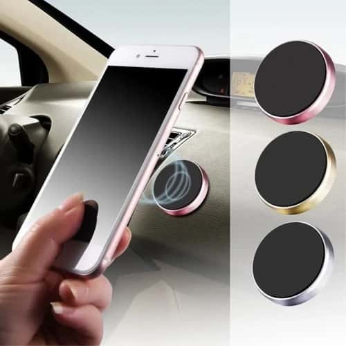 Magnetic Car Phone Holder Stand with Sticker Mount for Dashboard Wall and Nightstand