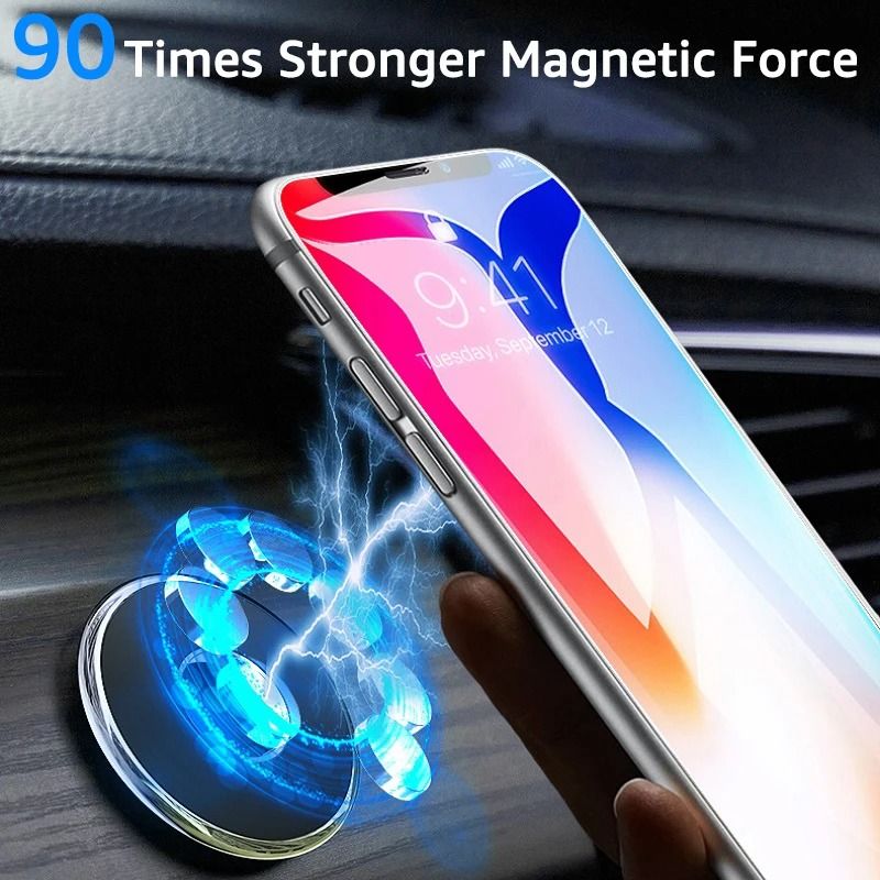 Round Strong Magnet Magnetic Car Phone Holder GPS Dashboard Mount For IPhone Samsung Xiaomi 6