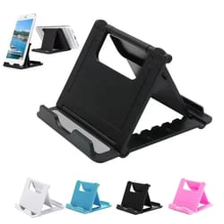 universal adjustable phone stand folding desktop holder for smartphones and tablets