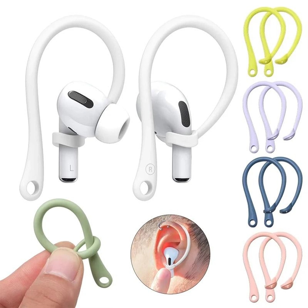 Silicone AirPods Ear Hooks Anti Drop Sport Earhook Clips For Secure Fit 0