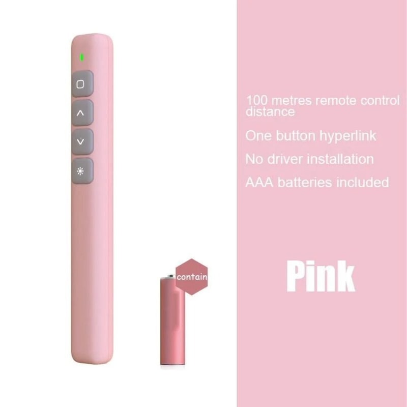 Wireless Presentation Remote 24G USB Slide Clicker With Pointer For PowerPoint 3