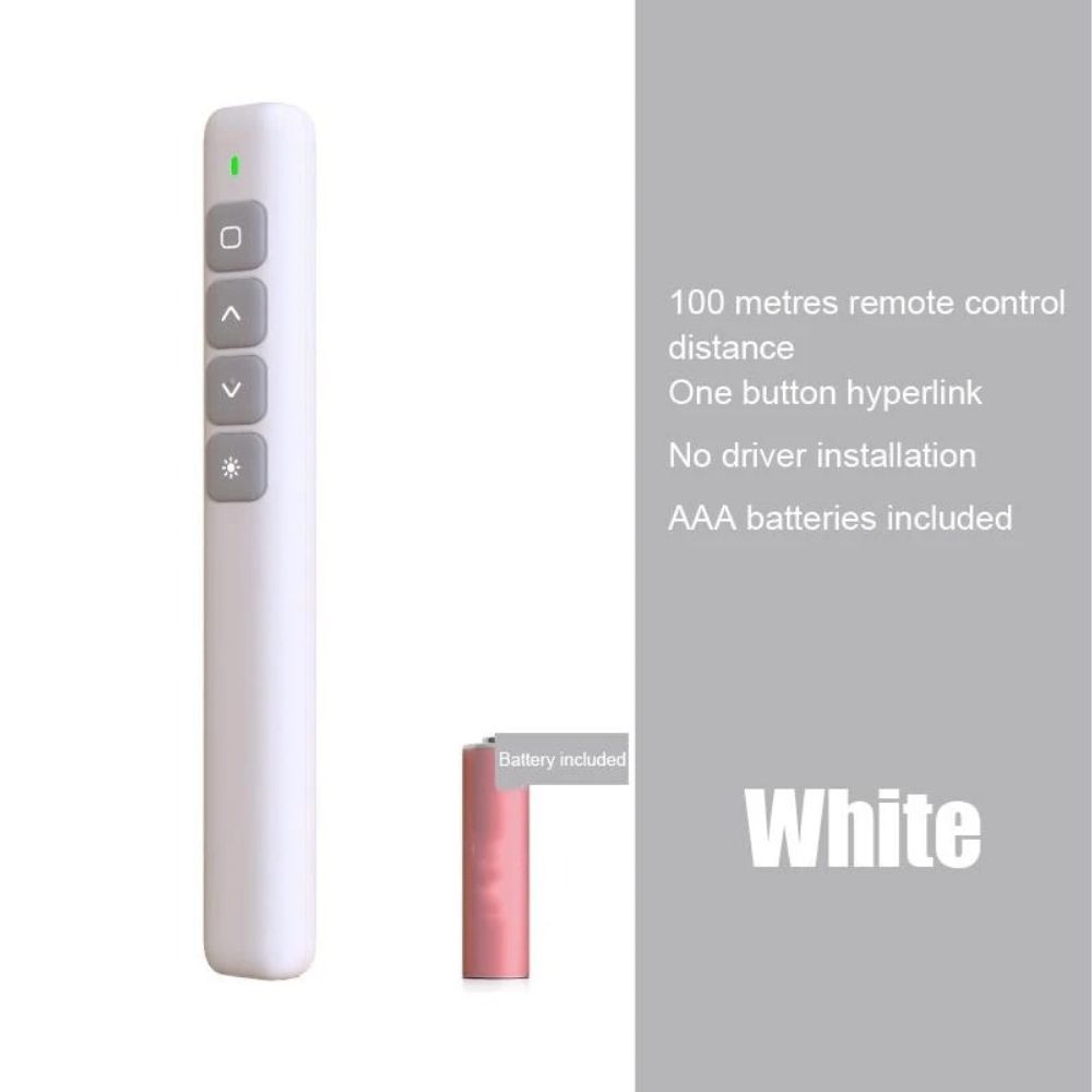Wireless Presentation Remote 24G USB Slide Clicker With Pointer For PowerPoint 2