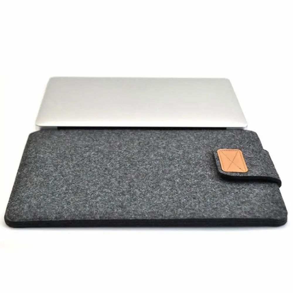 Anti Scratch Felt Laptop Sleeve Lightweight Protective Pouch For MacBook And IPad 4
