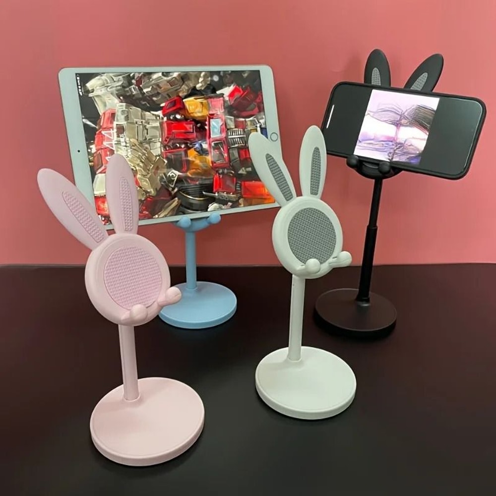 Cute Bunny Phone Holder Stand Adjustable Desktop Tablet Bracket For IPad And Phones 7