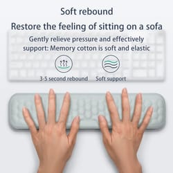 ergonomic keyboard wrist rest and mouse wrist support memory foam comfort set