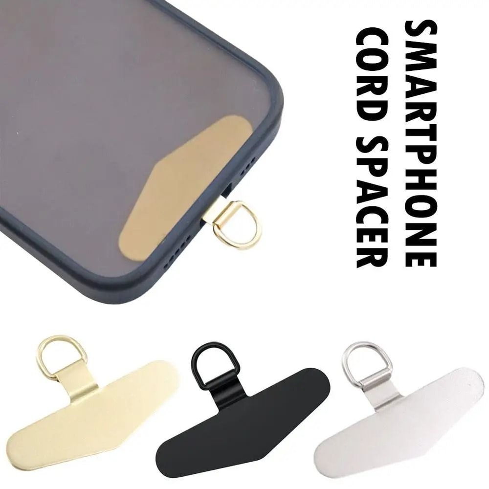 Universal Phone Lanyard Patch Stainless Steel Phone Strap Clip Adapter Tabs 0