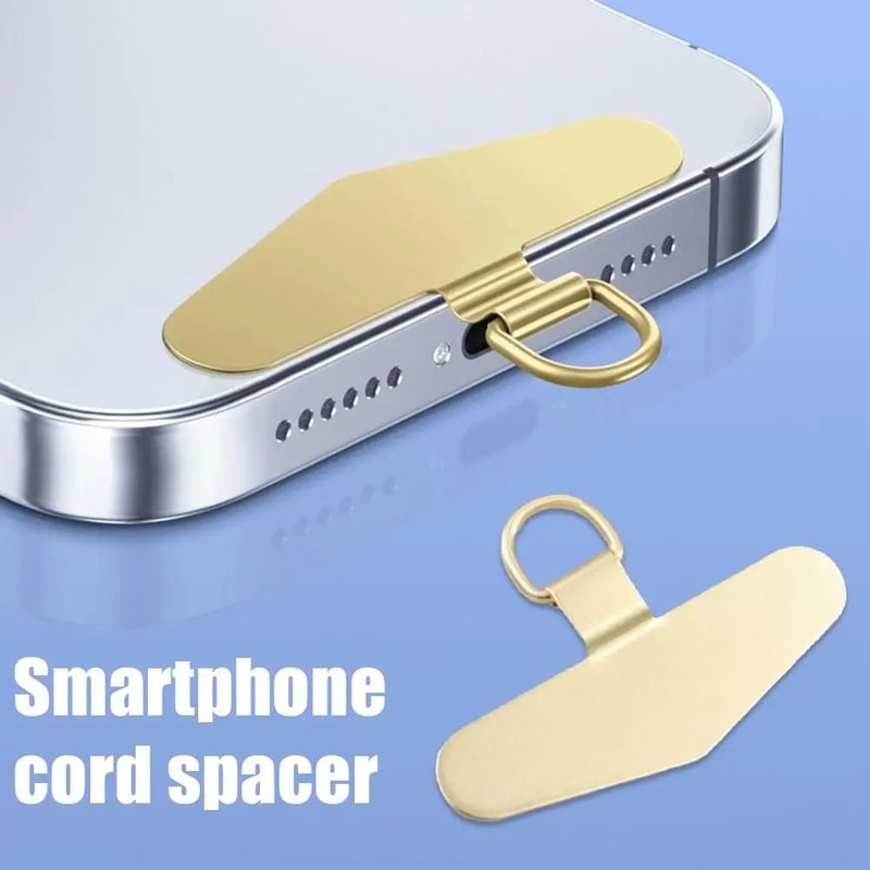 Universal Phone Lanyard Patch Stainless Steel Phone Strap Clip Adapter Tabs 10