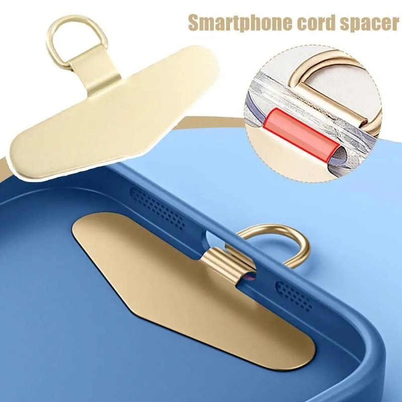 Universal Phone Lanyard Patch Stainless Steel Phone Strap Clip Adapter Tabs 13