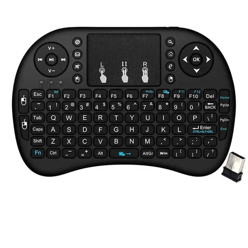 I8 Mini Wireless Keyboard With Touchpad 24GHz Handheld Remote For Android TV Box And PC 0