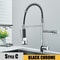 Pull Down Kitchen Sink Faucet Hot And Cold Mixer With Dual Spout And 360 Rotation 4