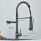 Pull Down Kitchen Sink Faucet Hot And Cold Mixer With Dual Spout And 360 Rotation 8