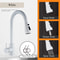 Pull Out Kitchen Faucet Silver Single Handle Swivel Sprayer Sink Water Mixer Tap 5