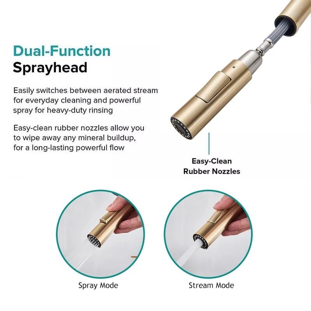 Pull Out Touch Sensor Kitchen Faucet 360 Rotation Smart Single Handle Mixer Tap 10