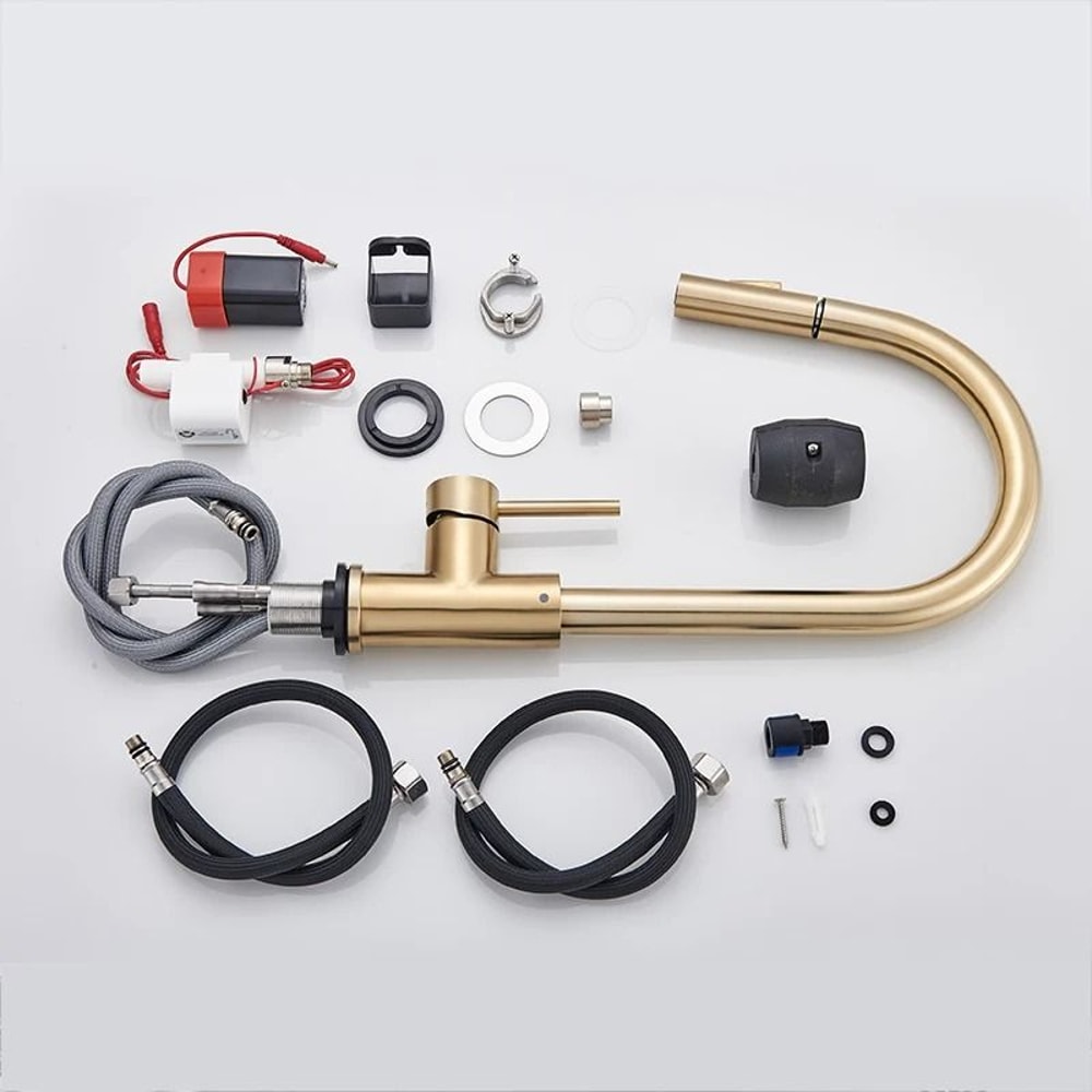 Pull Out Touch Sensor Kitchen Faucet 360 Rotation Smart Single Handle Mixer Tap 8