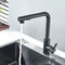 Pull Out Kitchen Sink Faucet Stainless Steel Hot Cold Mixer Tap With Two Mode Sprayer 6