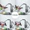 Flexible Kitchen Sink Faucet Pull Out Mixer Tap With 360 Rotation And Rainfall Water Flow 5