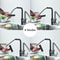 Flexible Kitchen Sink Faucet Pull Out Mixer Tap With 360 Rotation And Rainfall Water Flow 5