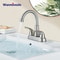 Wanmivezlo Basin Faucet Brass Double Handle Hot And Cold Water Wash Basin Tap 7