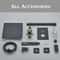 Matte Black Rainfall Shower Set Wall Mounted Bathroom Shower Faucet With LED Shower Head Mixer Tap 1