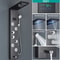 LED Shower Panel System Rainfall Bathroom Shower Faucet Set With Temperature Display And Massage Sp 1