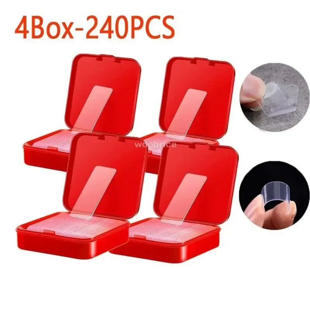 Reusable Double Sided Tape Nano Transparent Strong Wall Mount Adhesive For Home Office Decor 9