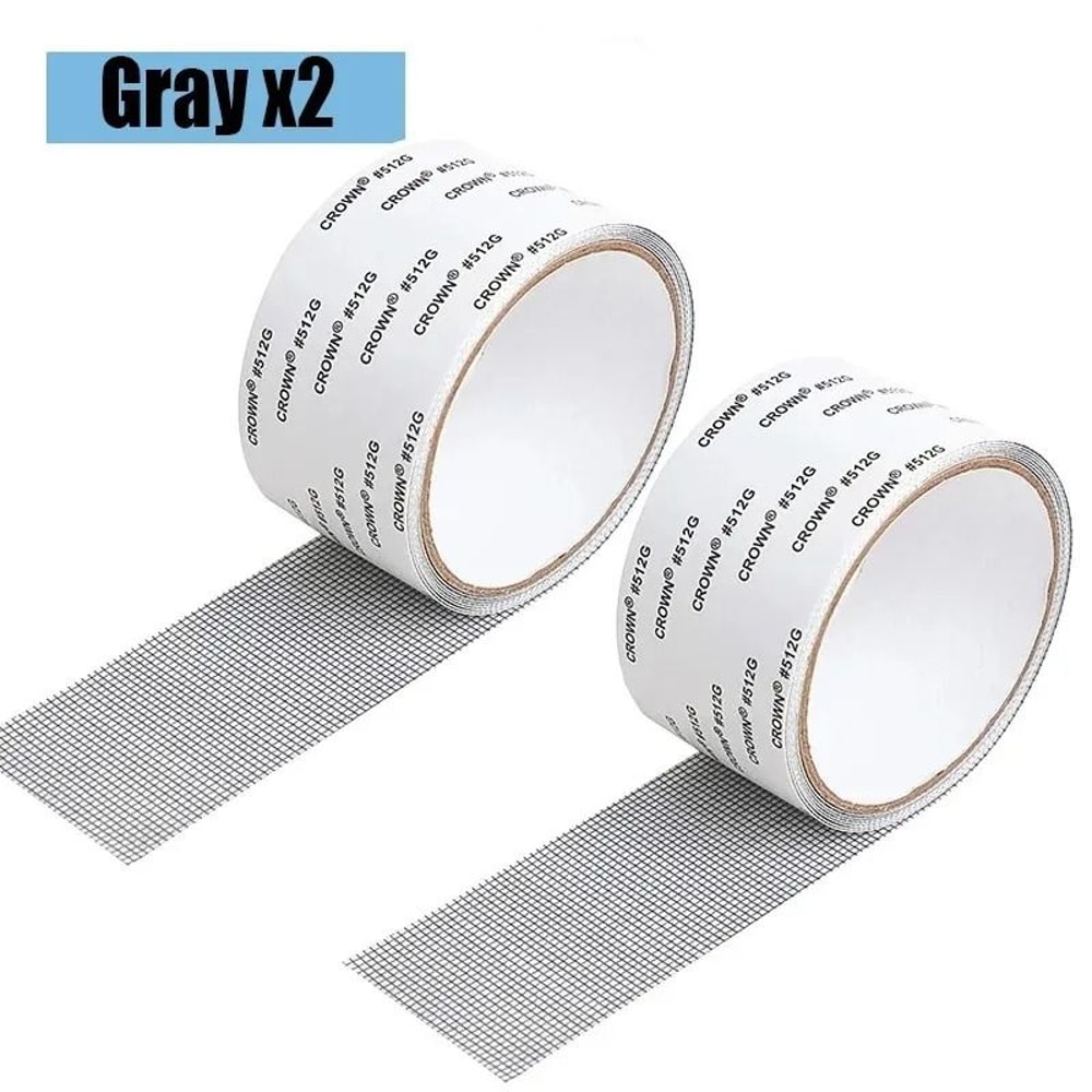 Waterproof Window Screen Repair Tape Self Adhesive Mesh Patch For Quick Bug Protection 6