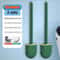 Hanging Silicone Toilet Brush With Quick Dry Holder And Long Handle Bathroom Cleaner 12