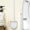 Hanging Silicone Toilet Brush With Quick Dry Holder And Long Handle Bathroom Cleaner 1