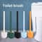 Hanging Silicone Toilet Brush With Quick Dry Holder And Long Handle Bathroom Cleaner 16