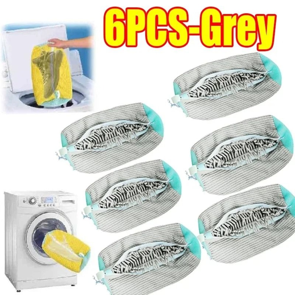 Padded Shoe Laundry Bag For Washing Machine With Zipper Protection And Soft Cushion Net 9