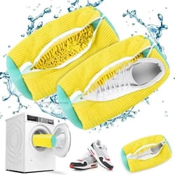 padded shoe laundry bag for washing machine with zipper protection and soft cushion net