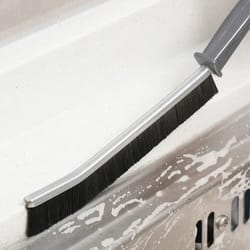 hard bristle grout cleaning brush for tile joints and bathroom corner scrubbing