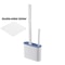 Wall Hanging Silicone Toilet Brush With Holder Long Handle Soft Bristles Bathroom Cleaner 7
