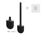 Wall Hanging Silicone Toilet Brush With Holder Long Handle Soft Bristles Bathroom Cleaner 2