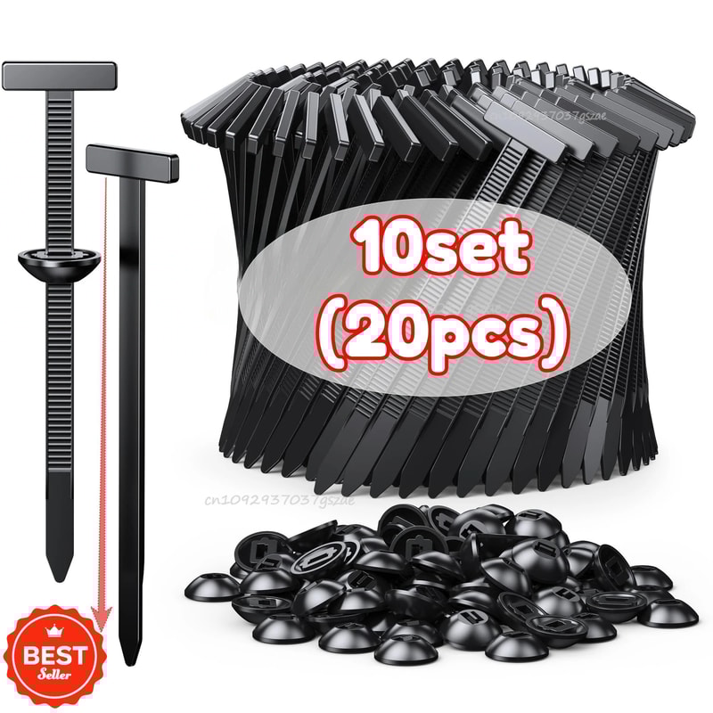 Nylon Cable Tie Mount Buckle With Nail Fixed Clip For Car Fender Lining And Outdoor Gear 2