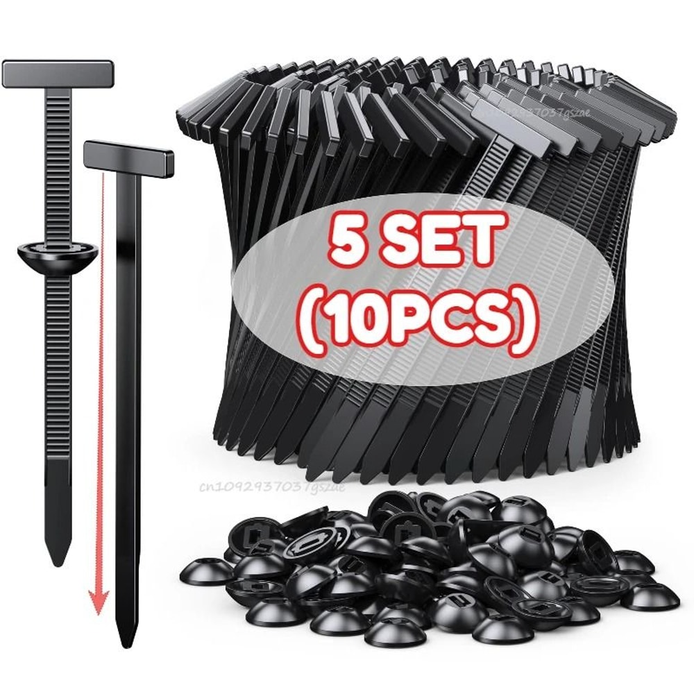 Nylon Cable Tie Mount Buckle With Nail Fixed Clip For Car Fender Lining And Outdoor Gear 1