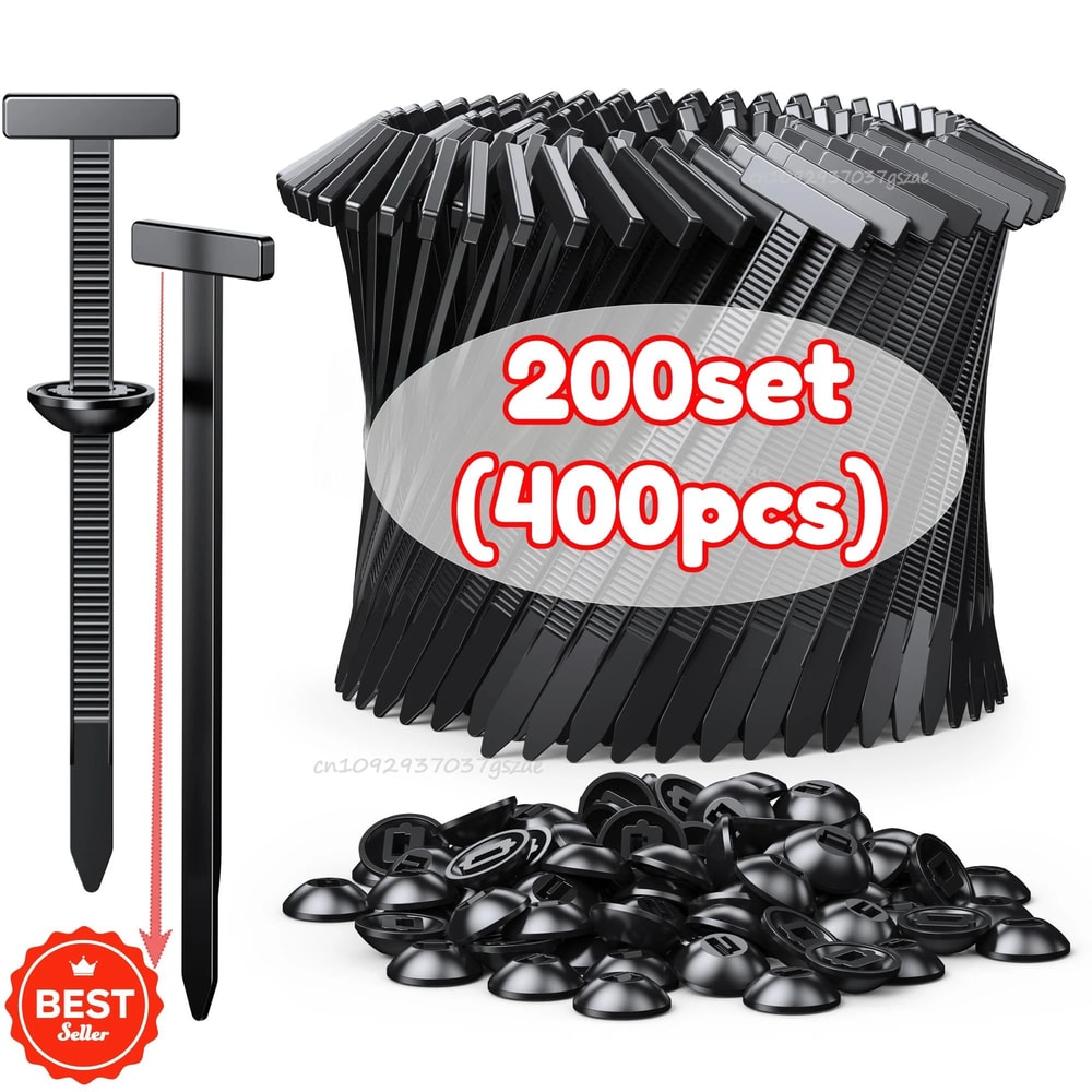 Nylon Cable Tie Mount Buckle With Nail Fixed Clip For Car Fender Lining And Outdoor Gear 7