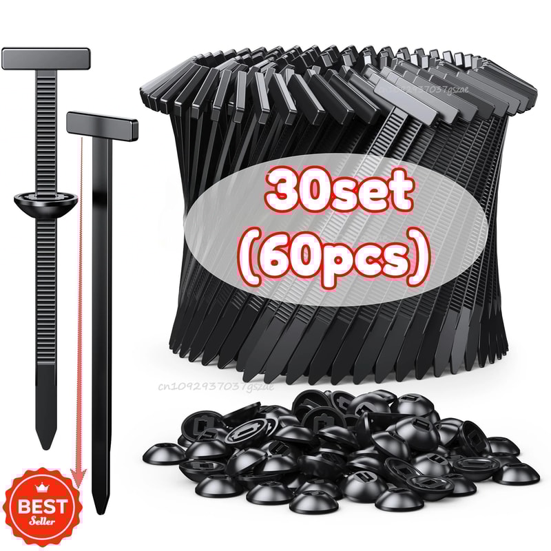 Nylon Cable Tie Mount Buckle With Nail Fixed Clip For Car Fender Lining And Outdoor Gear 4