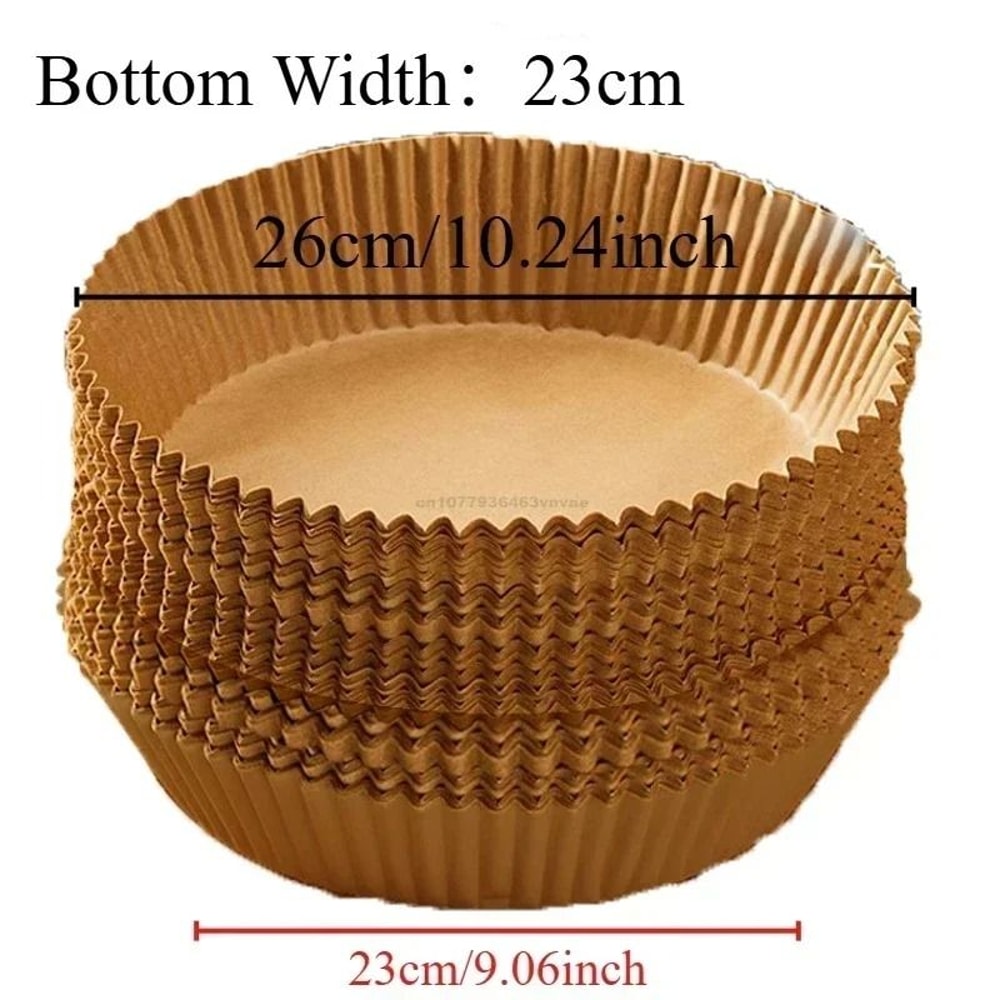 Disposable Air Fryer Paper Liners Nonstick Baking Paper Mats Square Or Round Oil Absorbing Cooking 3