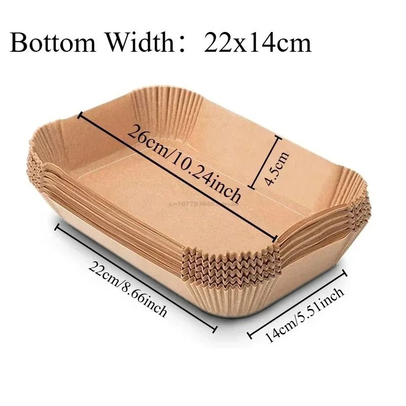 Disposable Air Fryer Paper Liners Nonstick Baking Paper Mats Square Or Round Oil Absorbing Cooking 7