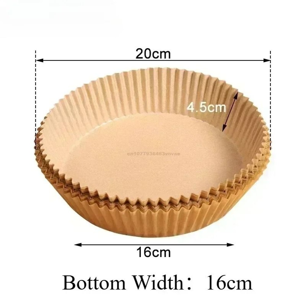 Disposable Air Fryer Paper Liners Nonstick Baking Paper Mats Square Or Round Oil Absorbing Cooking 1
