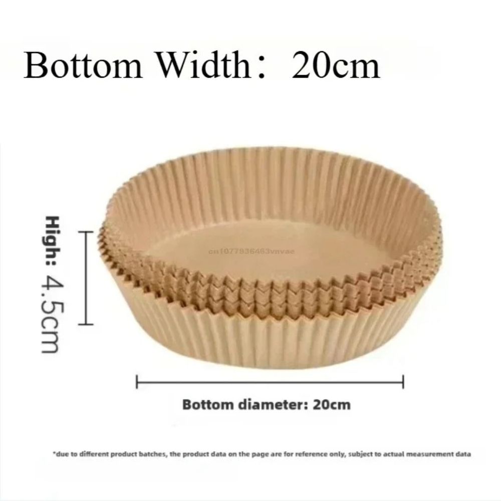 Disposable Air Fryer Paper Liners Nonstick Baking Paper Mats Square Or Round Oil Absorbing Cooking 5