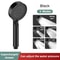Black High Pressure Shower Head 5 Mode Adjustable Water Saving Massage Shower Head 2