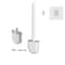 Wall Mounted Silicone Toilet Brush Soft Bristle No Dead Corner Bathroom Cleaning Brush Set 1