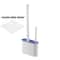Wall Mounted Silicone Toilet Brush Soft Bristle No Dead Corner Bathroom Cleaning Brush Set 7