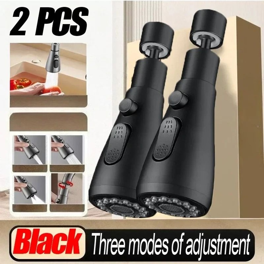 Universal Kitchen Faucet Extender 360 Rotate Splash Filter Aerator Nozzle 5