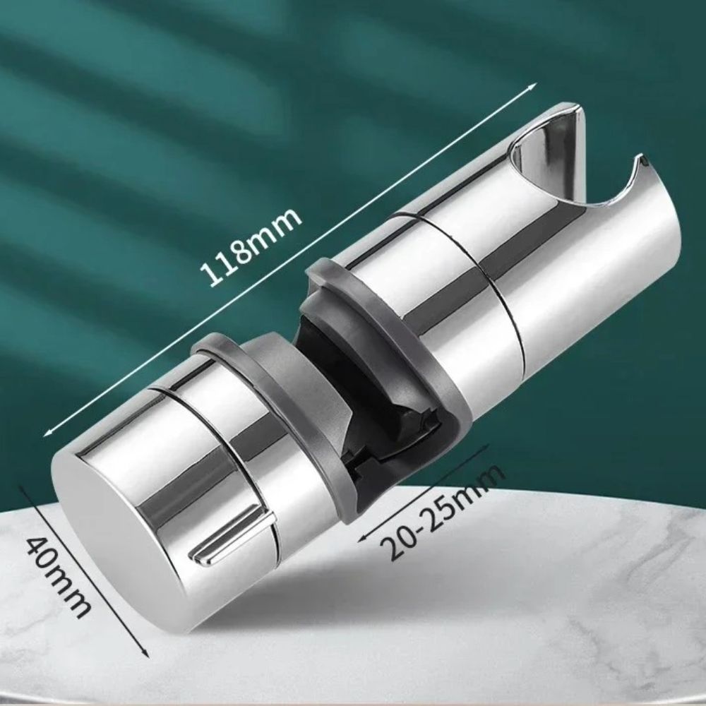 Universal Adjustable Shower Head Holder For 18 To 25mm Shower Rail 1